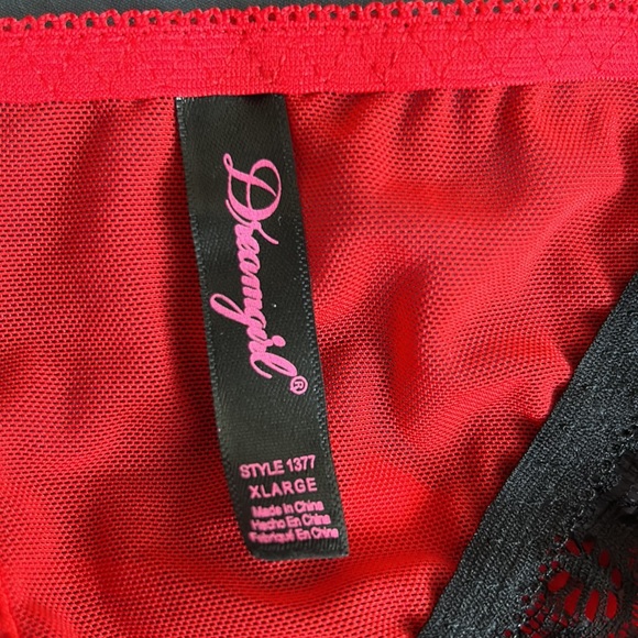 Lace Panties Heart Cut Out XL Dreamgirl - Picture 4 of 7